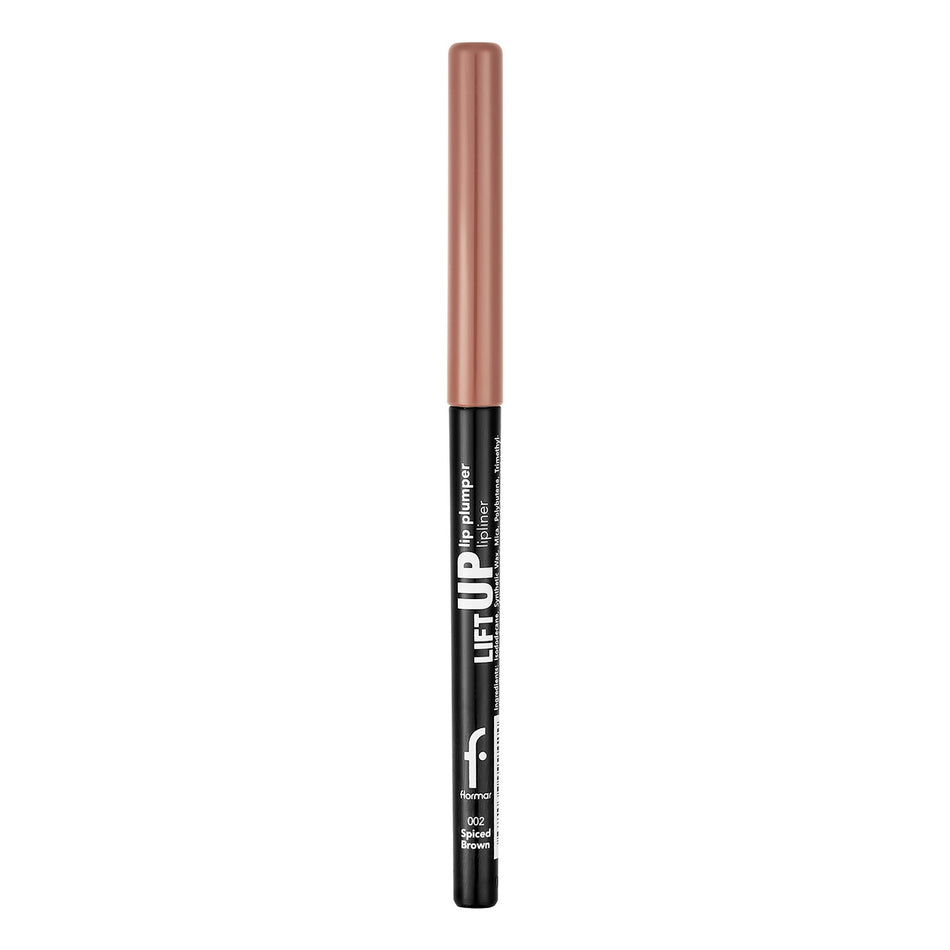 Flormar Lift Up Lip Plumper Lipliner Plumping & Long-Lasting Lip Pencil (002 Spiced Brown) 8682536099431