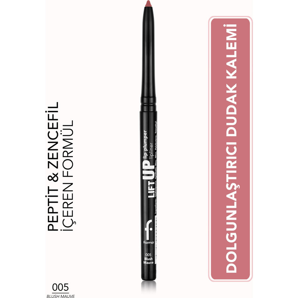 Flormar Lift Up Lip Plumper Lipliner Plumping & Long-Lasting Lip Pencil (005 Blush Mauve) 8682536099462