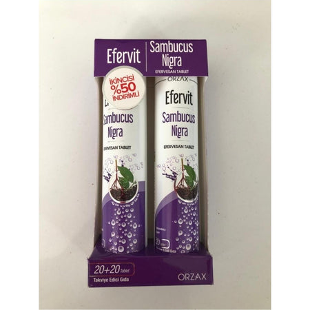Orzax Ocean Efervit Sambucus Nigra 20+20 Efervesan Tablet - MALLTURK