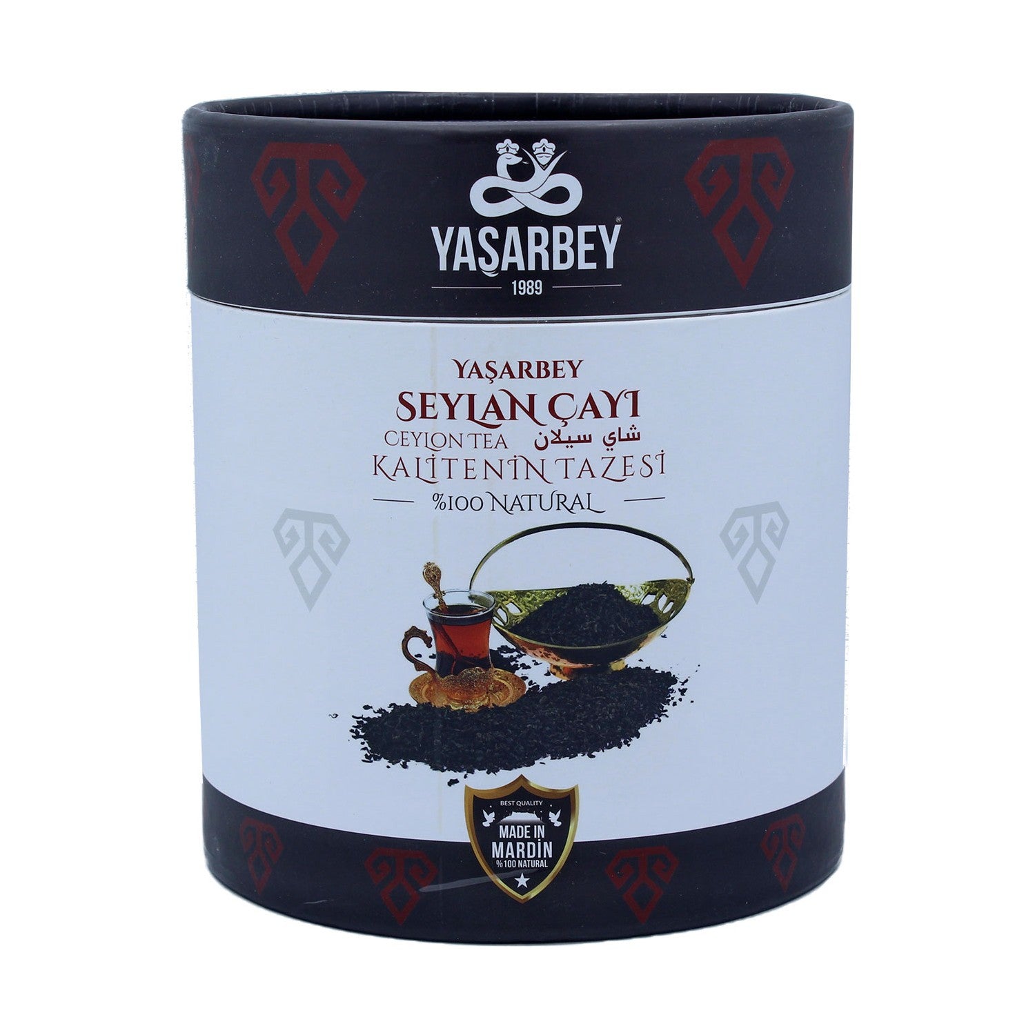 Yasarbey YASAR BEY MARDIN SIYAH SEYLAN tea 400 g (KACAK tea) SRI LANKA origin [HEDIYELIK OZEL KUTU] - MALLTURK