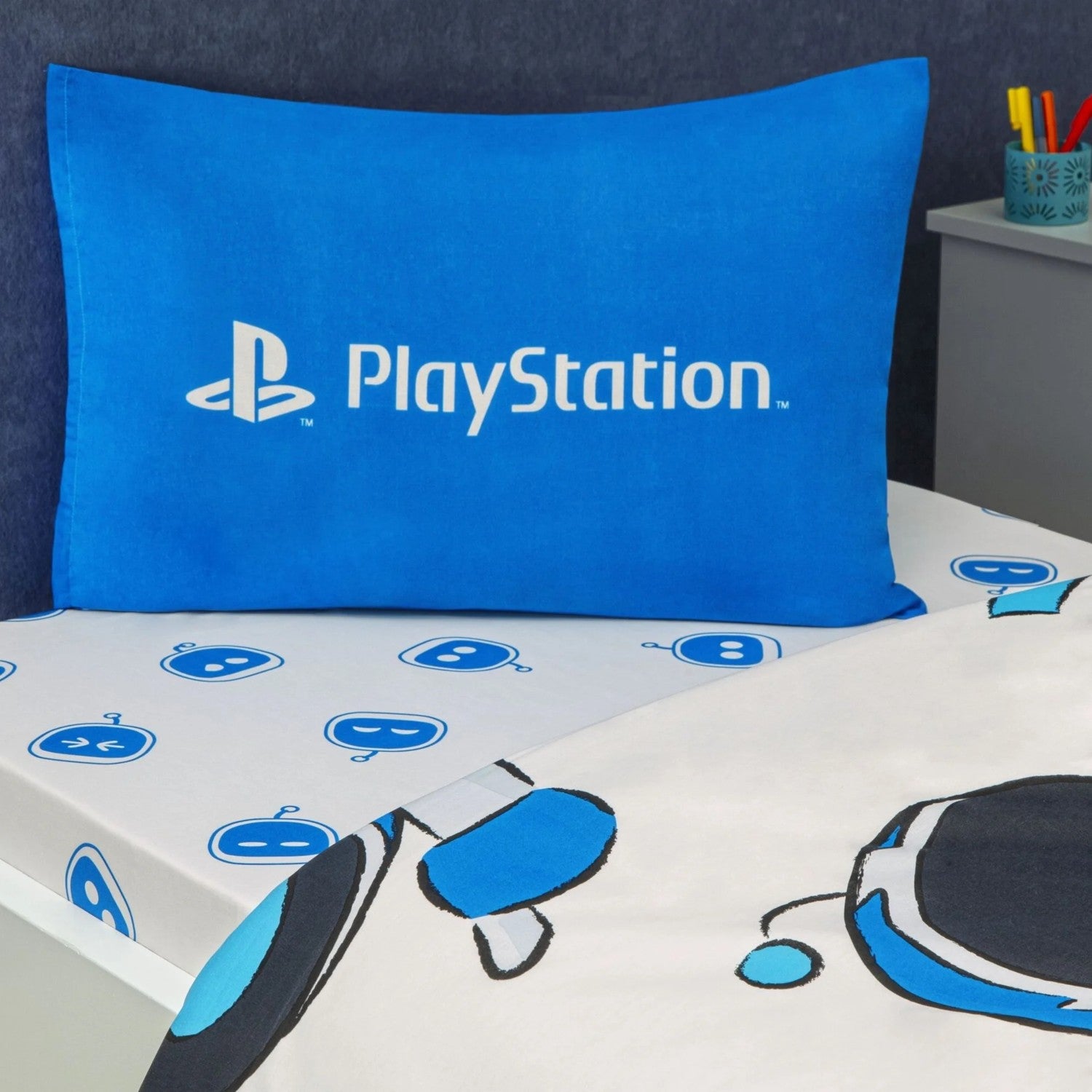 Tac Lisansli Playstation Astrobot Single Cotton Duvet Cover Set 100 - MALLTURK