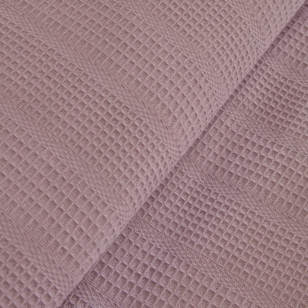 Karaca Home Maye 100% Cotton Ruffled Double Single Quilted Blanket in Plum - MALLTURK