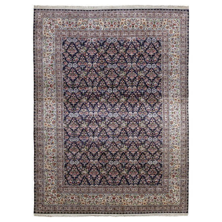 Soho Antiq Sariya Scattered Floral Pattern Silk Rug 277X359 cm - MALLTURK