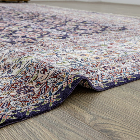 Soho Antiq Sariya Scattered Floral Pattern Silk Rug 277X359 cm - MALLTURK