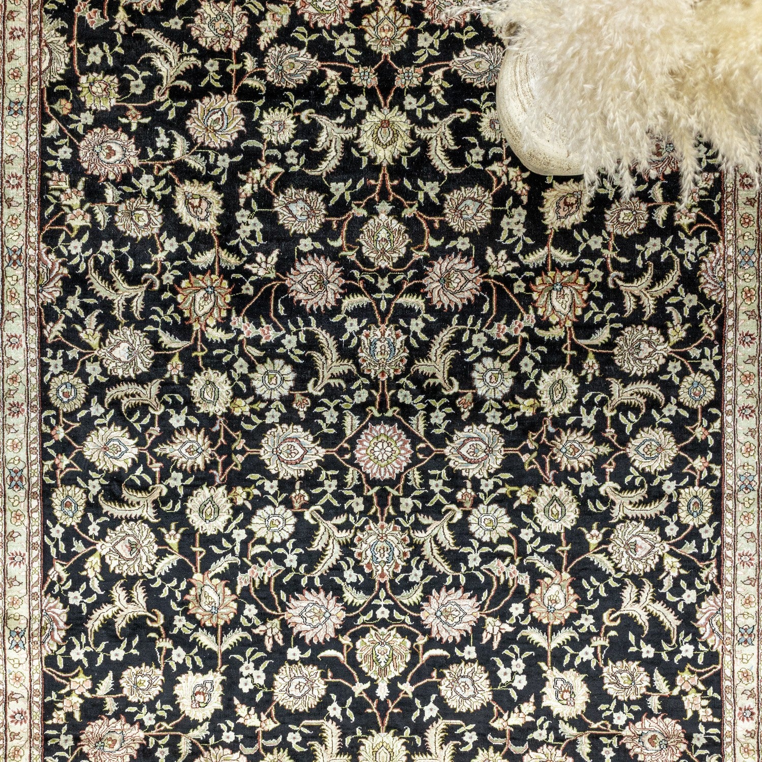 Soho Antiq Dalya Floral Pattern Hand-Woven Rug 182X274 cm - MALLTURK