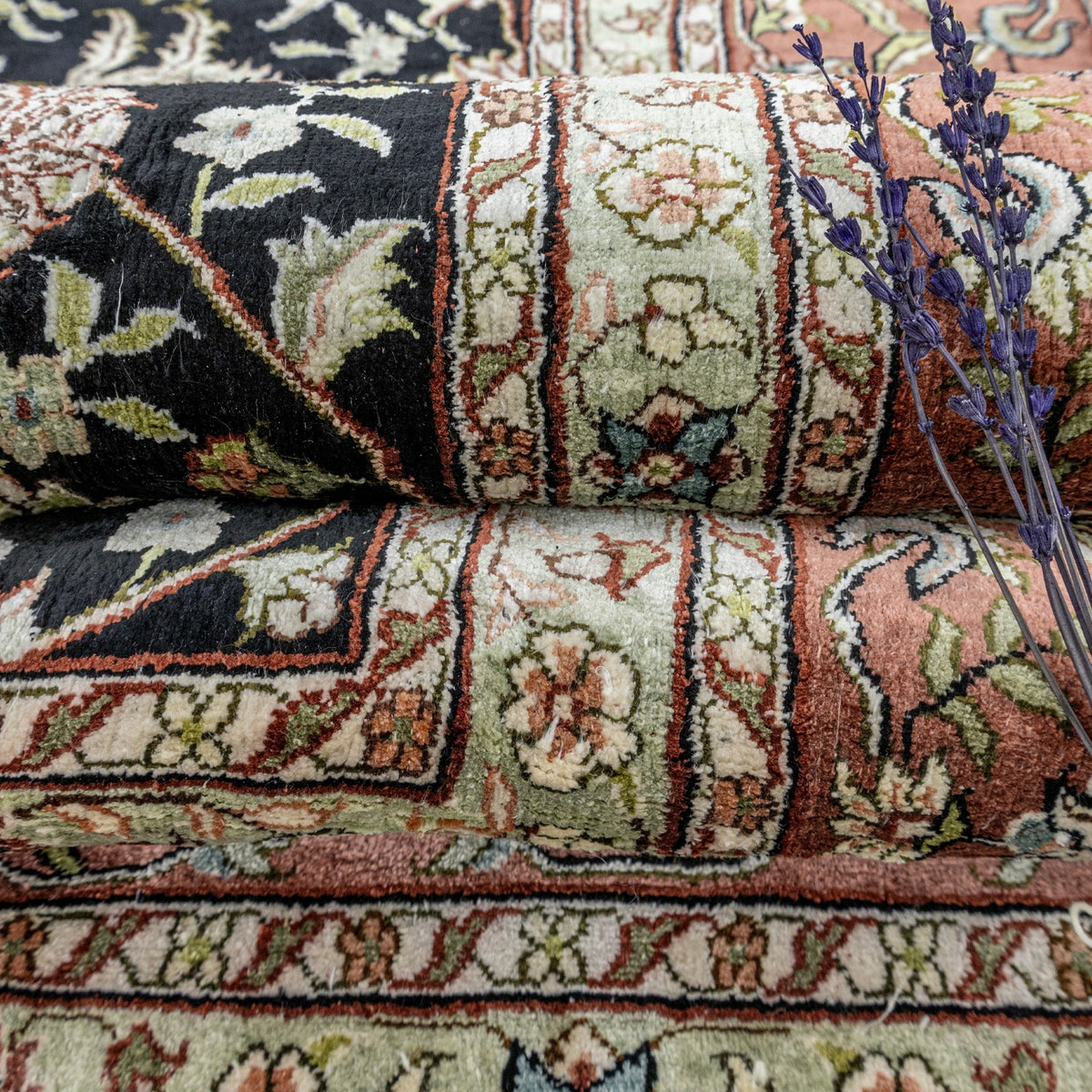 Soho Antiq Dalya Floral Pattern Hand-Woven Rug 182X274 cm - MALLTURK