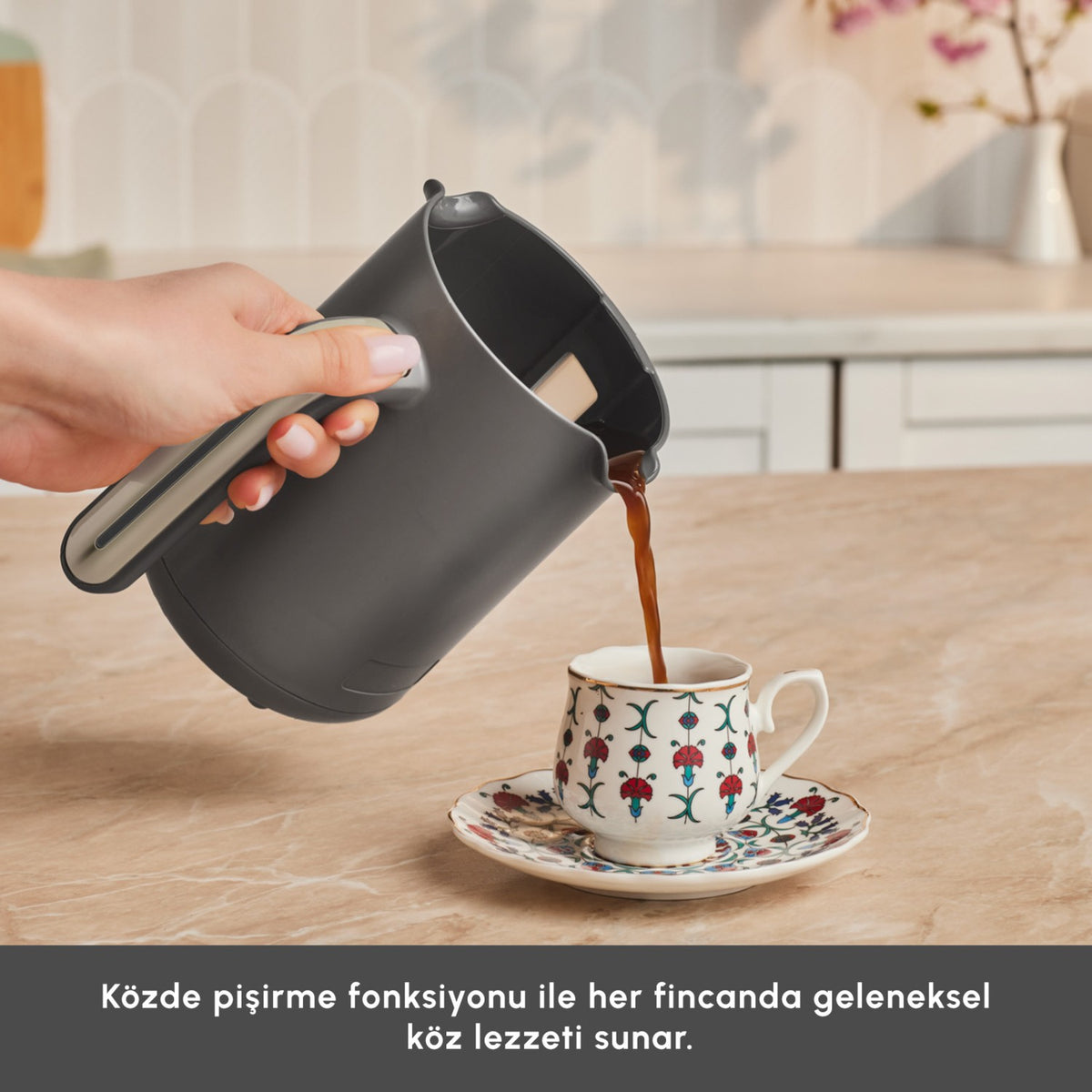 Karaca Hatir Neo Automatic Turkish Coffee Maker, Starlight - MALLTURK
