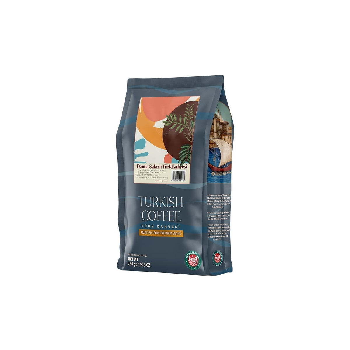 Mare Mosso Caffe e Vendit Mastic Flavored Turkish Coffee 250 Gr - MALLTURK