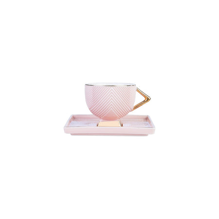 Karaca Art Deco 2-Piece Porcelain Turkish Coffee Cup Set 80 ml - MALLTURK