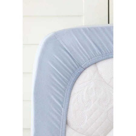 Karaca Home Cotton Double Fitted Sheet 160x200+30 Cm Blue - MALLTURK