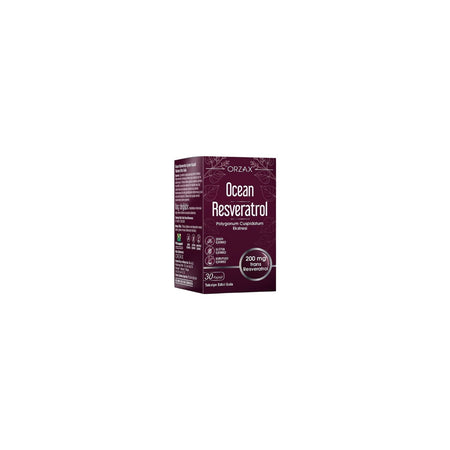 Orzax Ocean Resveratrol 200 mg 30 Capsule - MALLTURK
