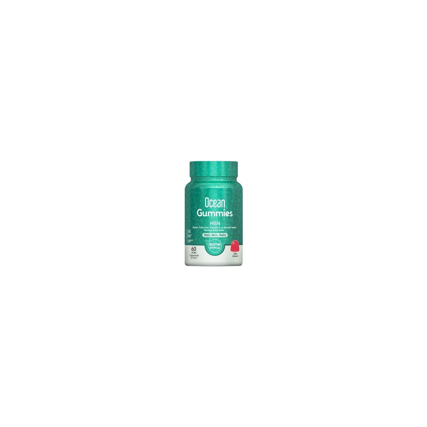 Orzax Ocean HSN 60 Pieces Biotin Folik Asit Keratin with Cignenebilir Jel Form - MALLTURK