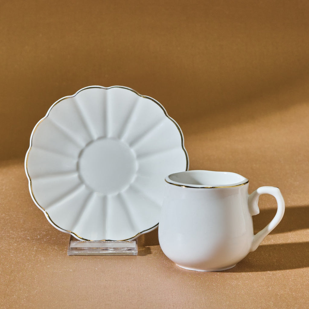 Karaca Hole Turkish Coffee Cup Set for 6, 80 ml