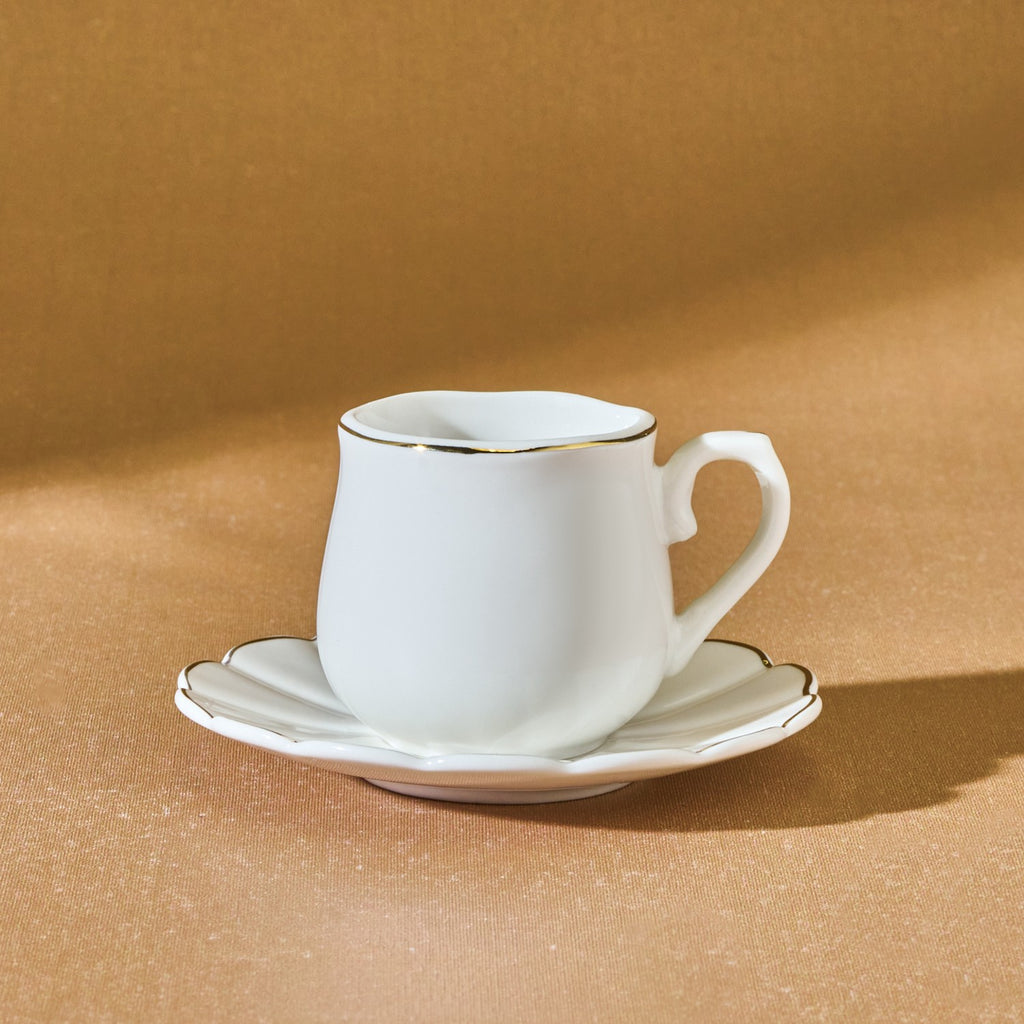 Karaca Hole Turkish Coffee Cup Set for 6, 80 ml
