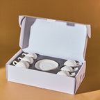 Karaca Hole Turkish Coffee Cup Set for 6, 80 ml