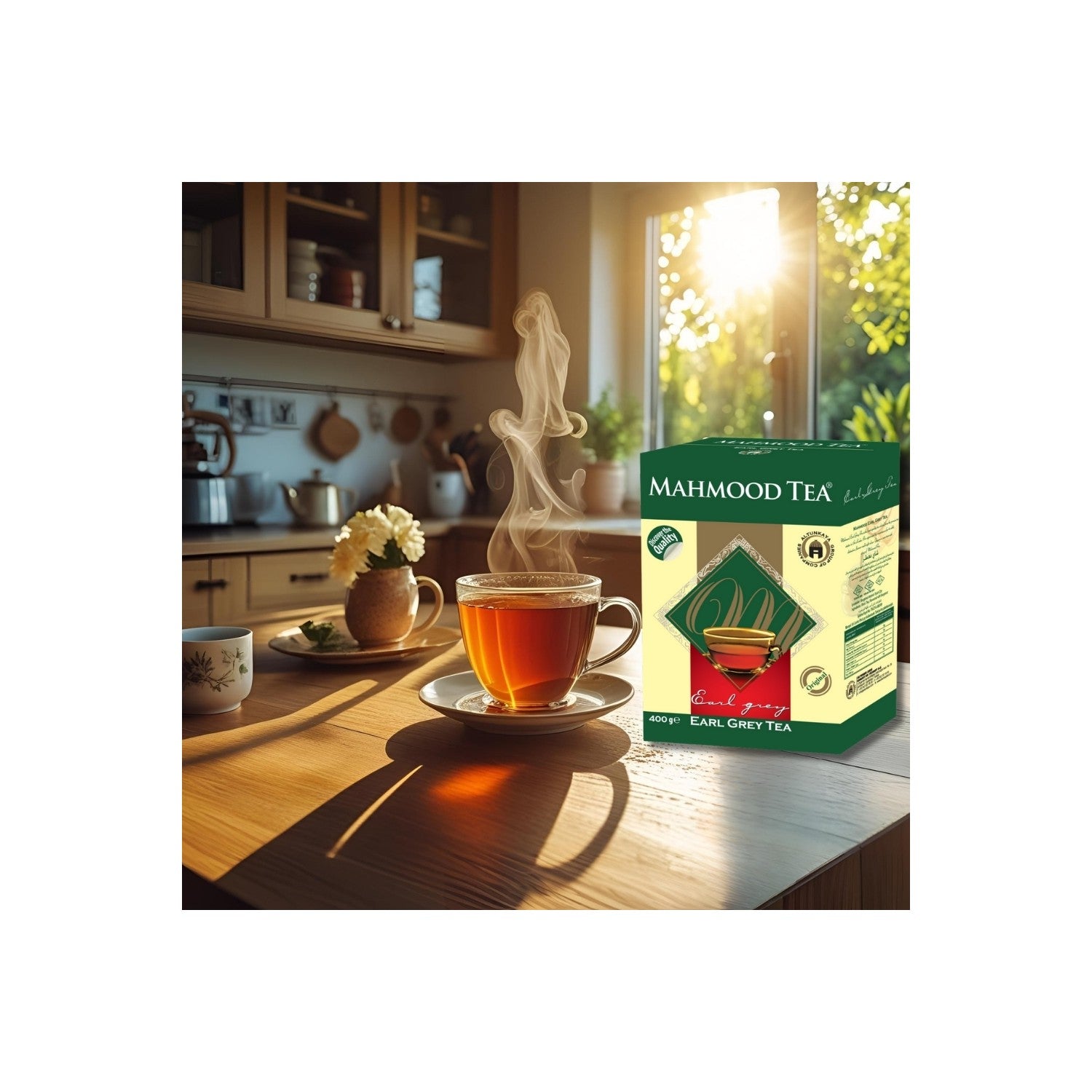 Mahmood Tea bergamot flavored Ithal Seylan Dokme tea Ceylon Earl grey Kutu 400 g - MALLTURK