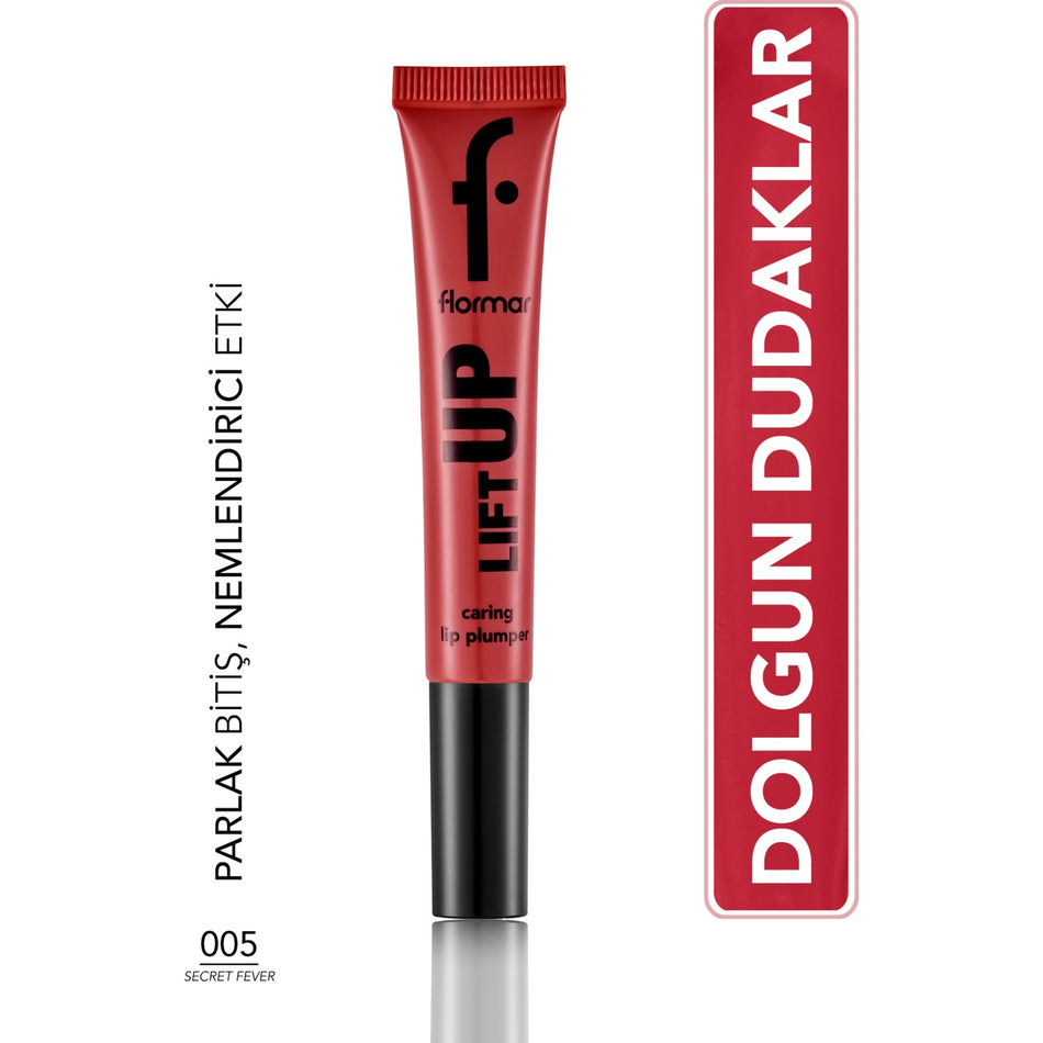 Flormar Lift Up Plumping & Hyaluronic Acid Lip Gloss (005 Secret Fever) 8682536098434 - MALLTURK