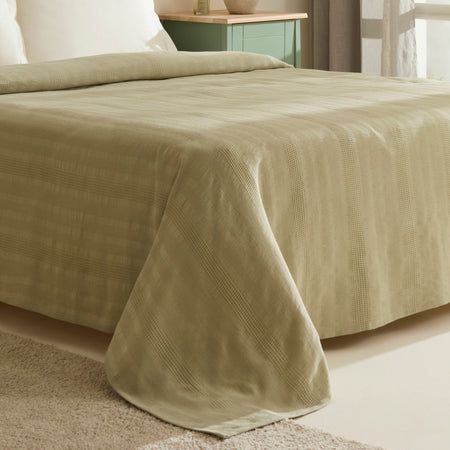 Karaca Home Layna Ecocell Double Single Quilted Blanket Green - MALLTURK