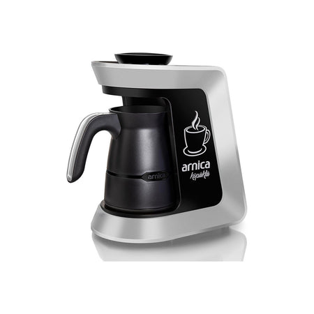 Arnica IH32051 Kopuklu Turkish Coffee Maker, Silver, 4-Cup Capacity - MALLTURK
