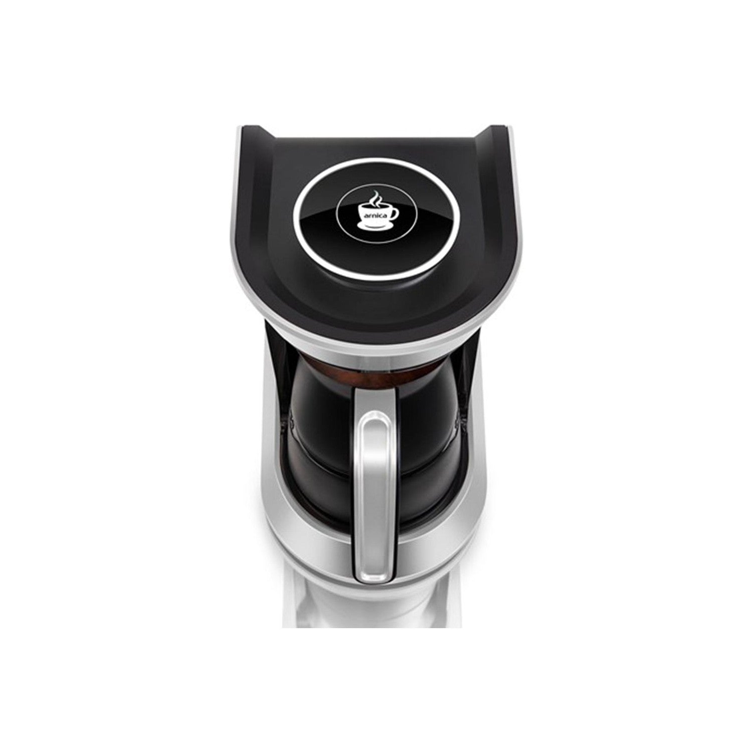 Arnica IH32051 Kopuklu Turkish Coffee Maker, Silver, 4-Cup Capacity - MALLTURK