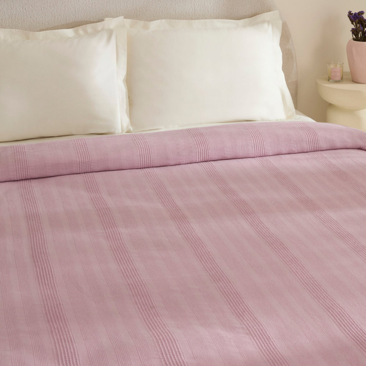 Karaca Home Layna Ecocell Single Quilted Blanket, Plum - MALLTURK