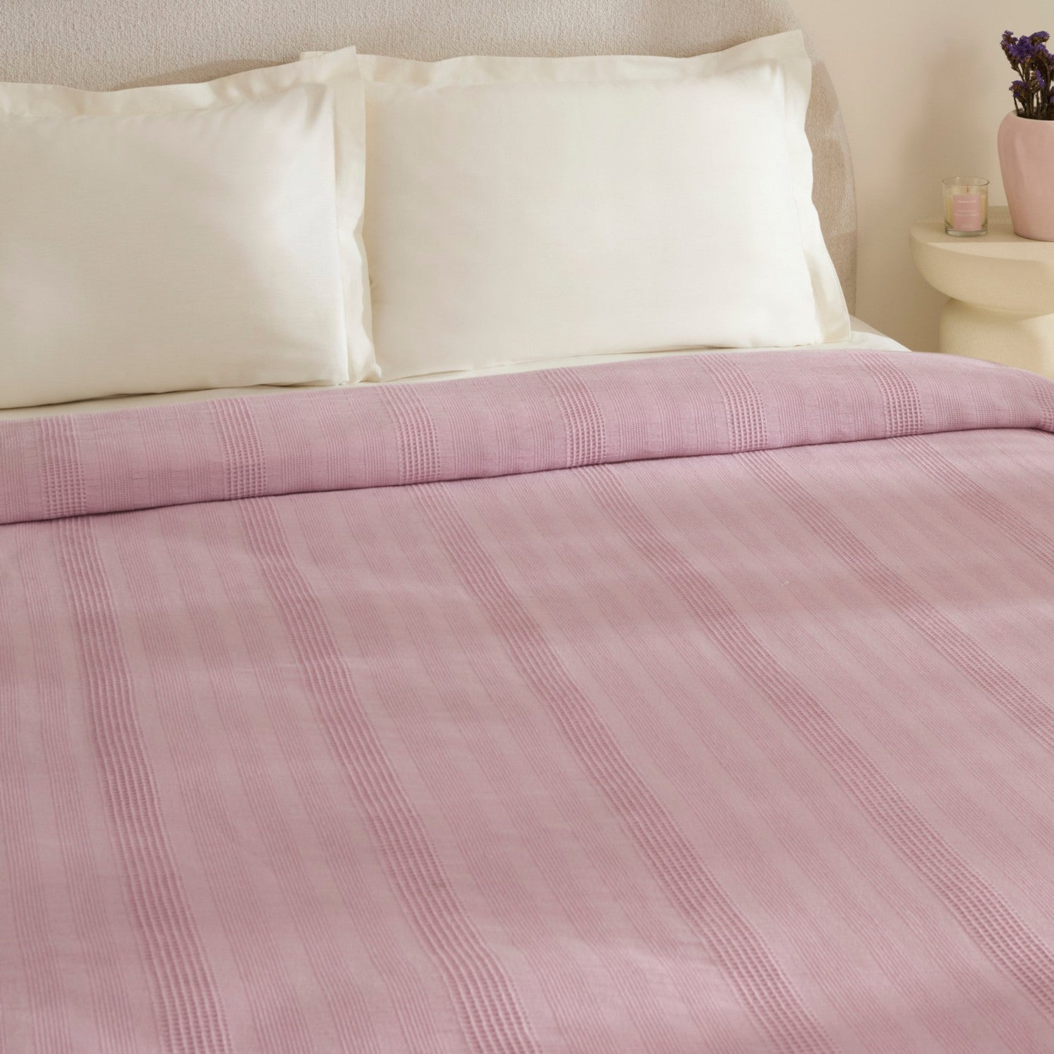 Karaca Home Layna Ecocell Single Quilted Blanket, Plum - MALLTURK