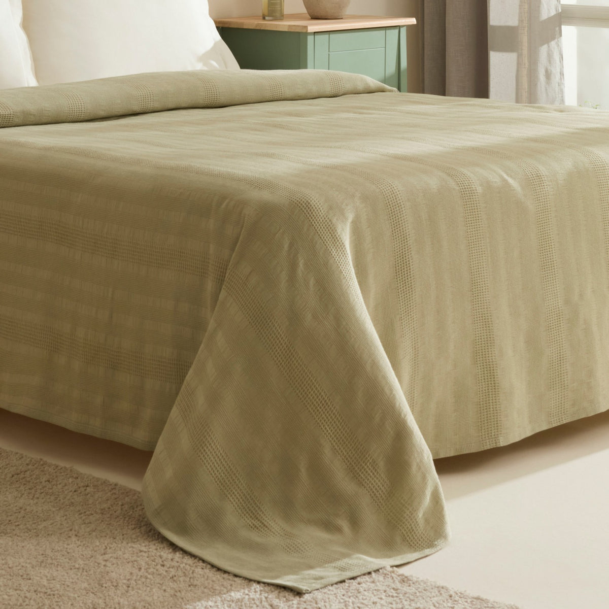 Karaca Home Layna Ecocell Single Quilted Blanket Green - MALLTURK