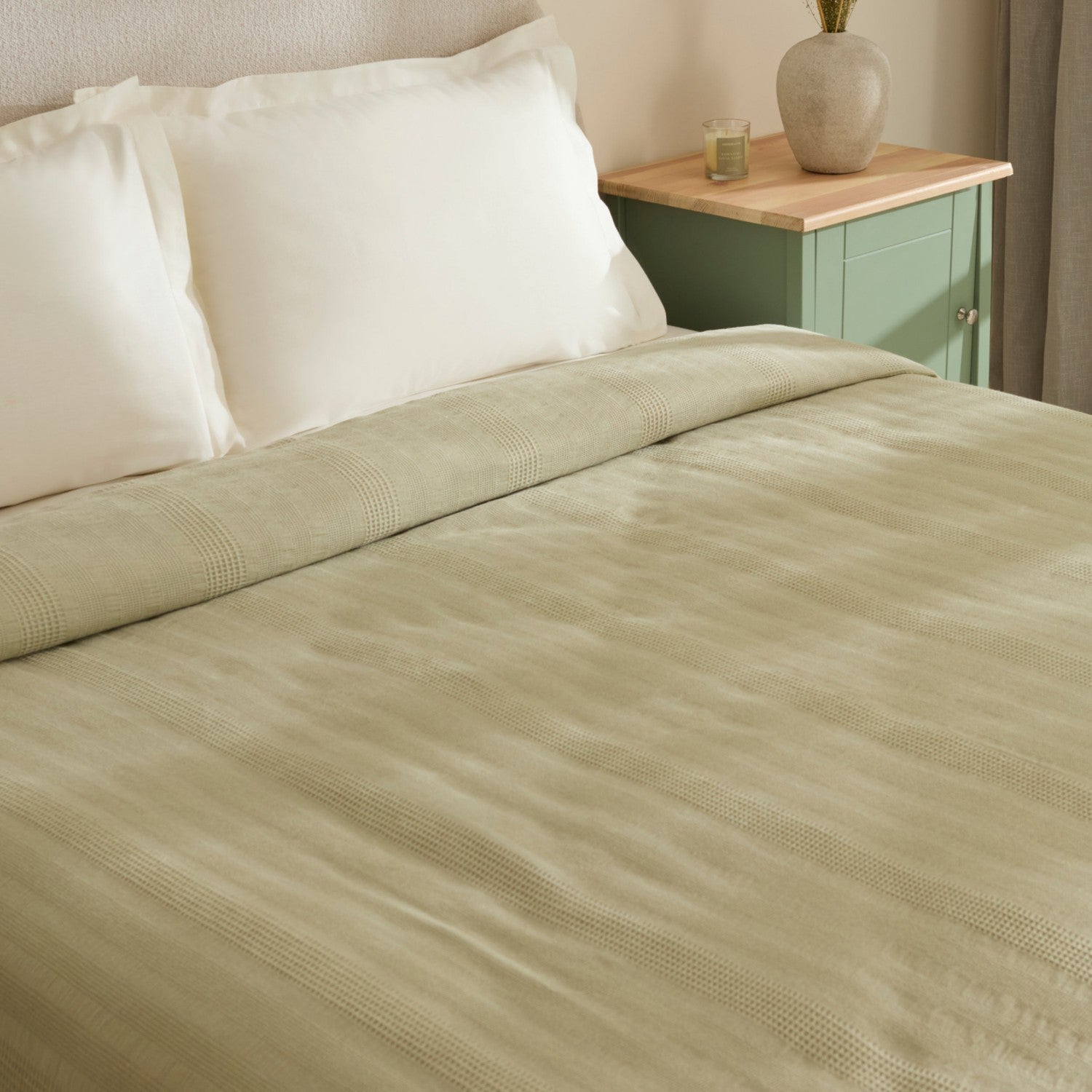 Karaca Home Layna Ecocell Single Quilted Blanket Green - MALLTURK