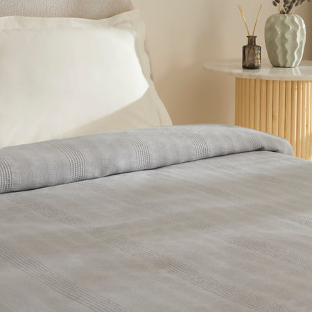 Karaca Home Layna Ecocell Double Single Quilted Blanket Grey - MALLTURK
