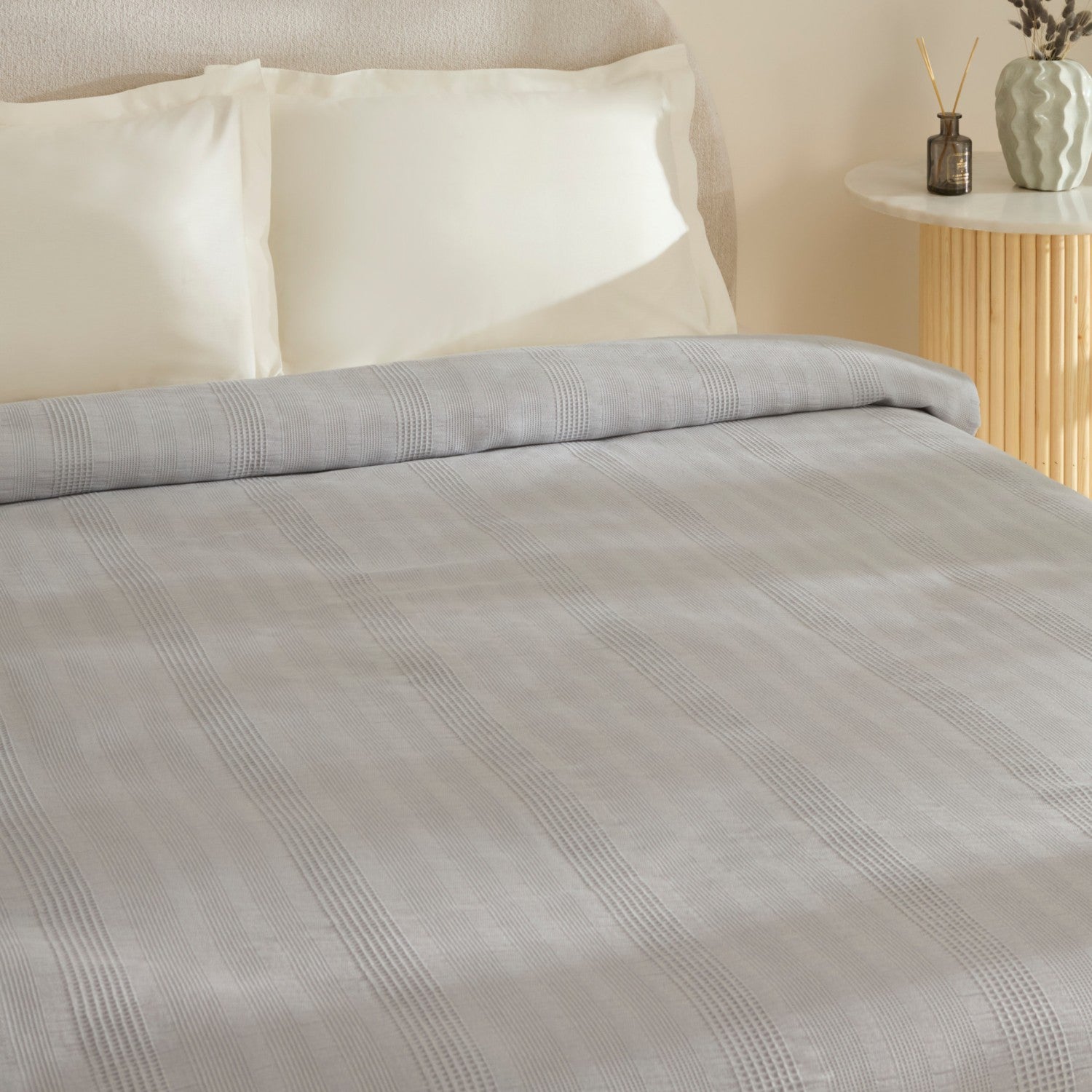 Karaca Home Layna Ecocell Double Single Quilted Blanket Grey - MALLTURK