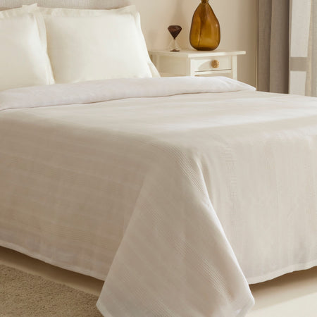 Karaca Home Layna Ecocell Double Single Quilted Blanket White - MALLTURK