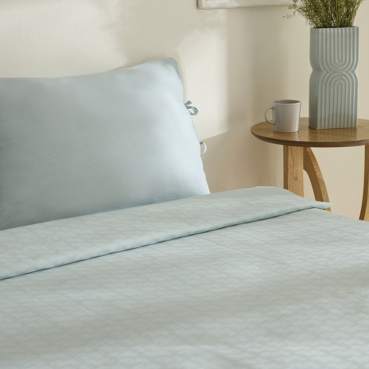 Karaca Home Sarra Britli Bamboo Double Bed Quilt Set Mint - MALLTURK