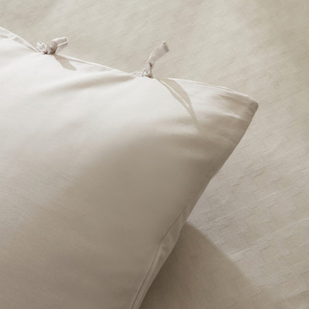 Karaca Home Sarra Britli Bamboo Single Duvet Cover Set Stone - MALLTURK