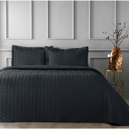 Tac Glory Bedspread Black Double Size - MALLTURK