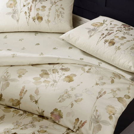Tac Nina Ranforce Single Duvet Cover Set Beige - MALLTURK