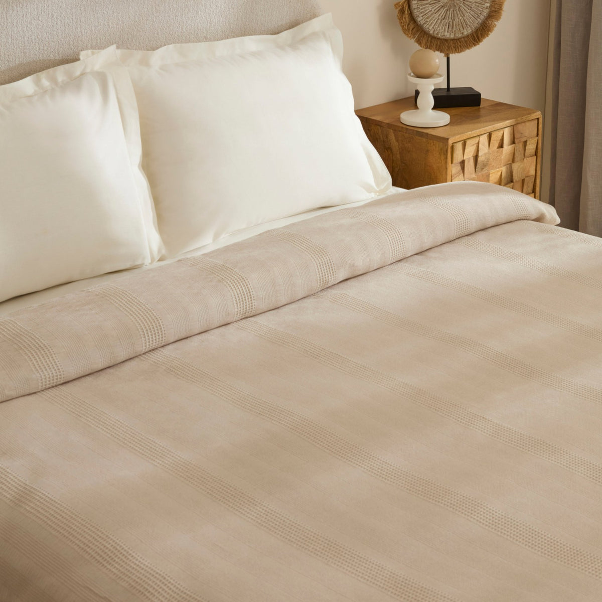 Karaca Home Layna Ecocell Single Quilted Blanket, Beige - MALLTURK