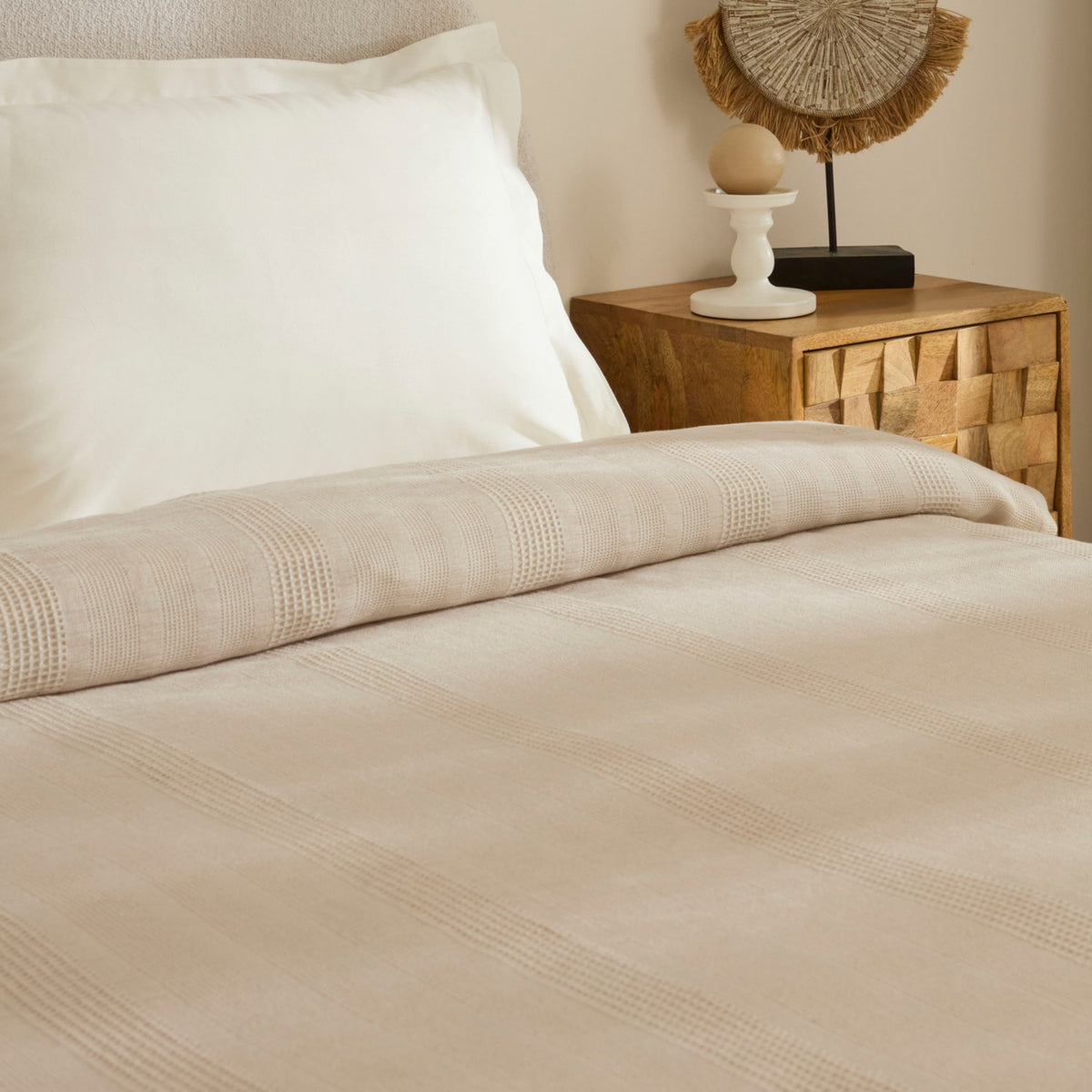 Karaca Home Layna Ecocell Single Quilted Blanket, Beige - MALLTURK