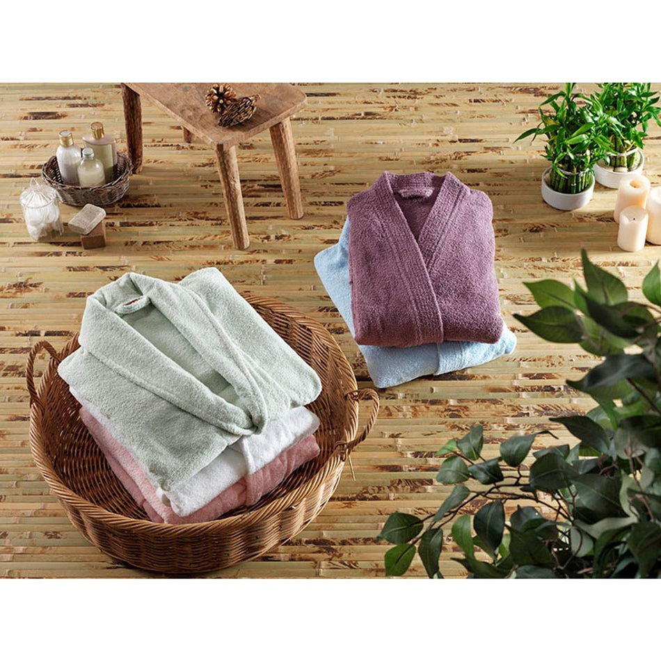 Tac Cotton Shawl Collar L/XL Bathrobe Camel - MALLTURK