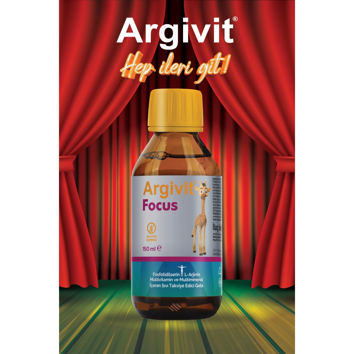 Argivit Focus 150 ml Sivi Formda Multivitamin and Multimineral with Urun 4 Yas and Uzeri Icin - MALLTURK