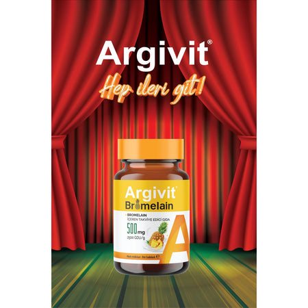 Argivit Bromelain with Dietary Supplement 500 mg 60 Tablet - MALLTURK