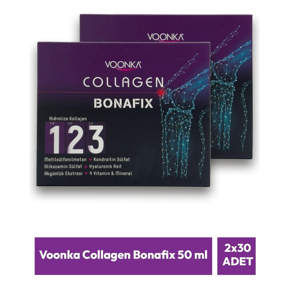 Voonka Collagen Bonafix 50 ml 30 Pack 2 Pack - MALLTURK