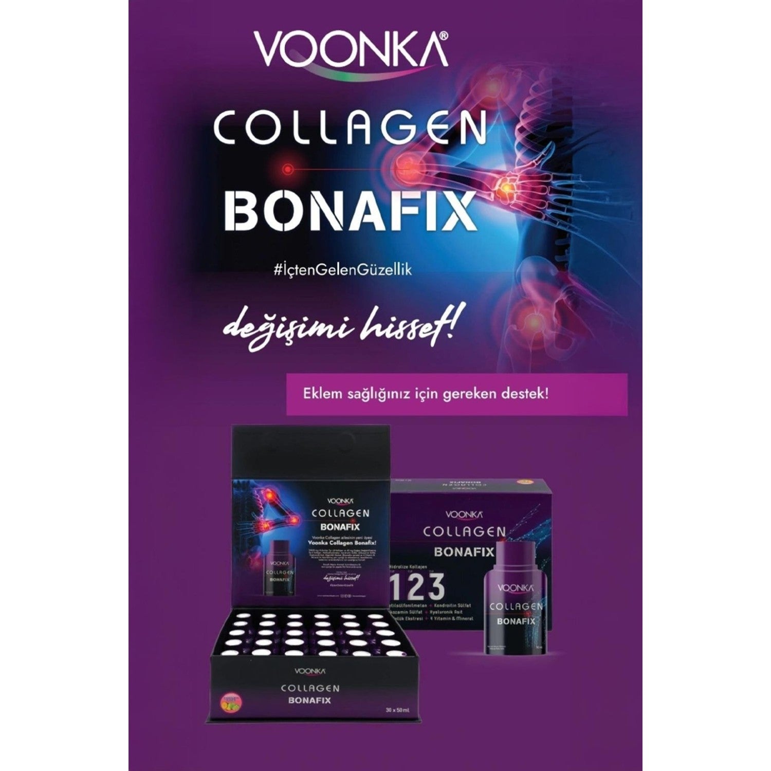 Voonka Collagen Bonafix 50 ml 30 Pack 2 Pack - MALLTURK