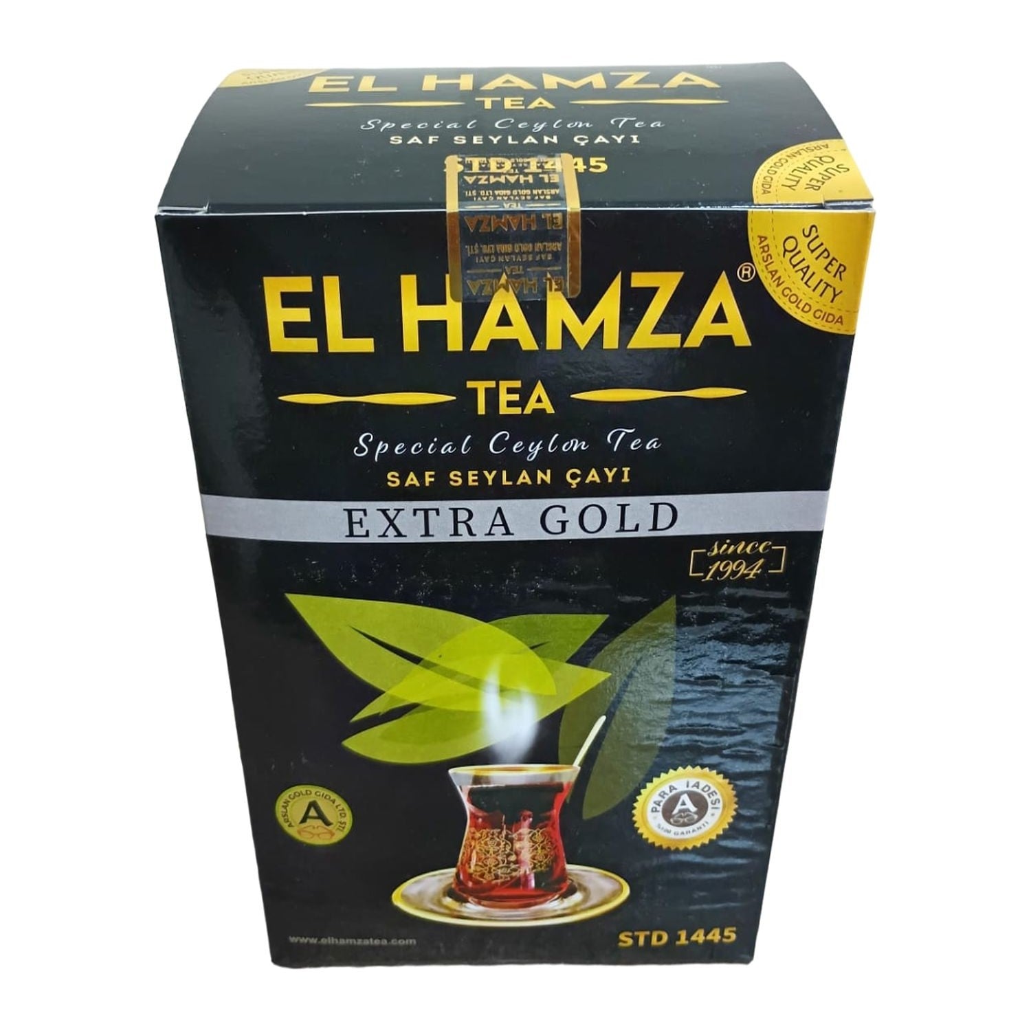 El Hamza Tea Extra Gold 1 pieces 800 g'lik Ithal tea (Special Saf Seylan tea) - MALLTURK