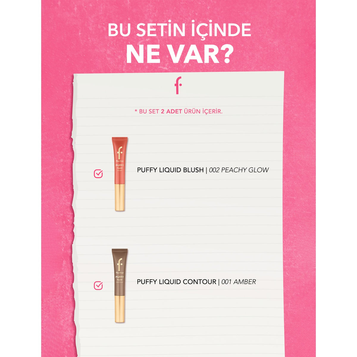 Flormar Puffy Sunger Aplikatorlu Makeup Set