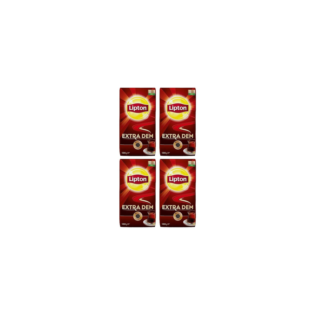 Lipton 500 g x 4 Extra Dem loose leaf tea intense aroma with Taze and Dengeli flavor Sunar - MALLTURK