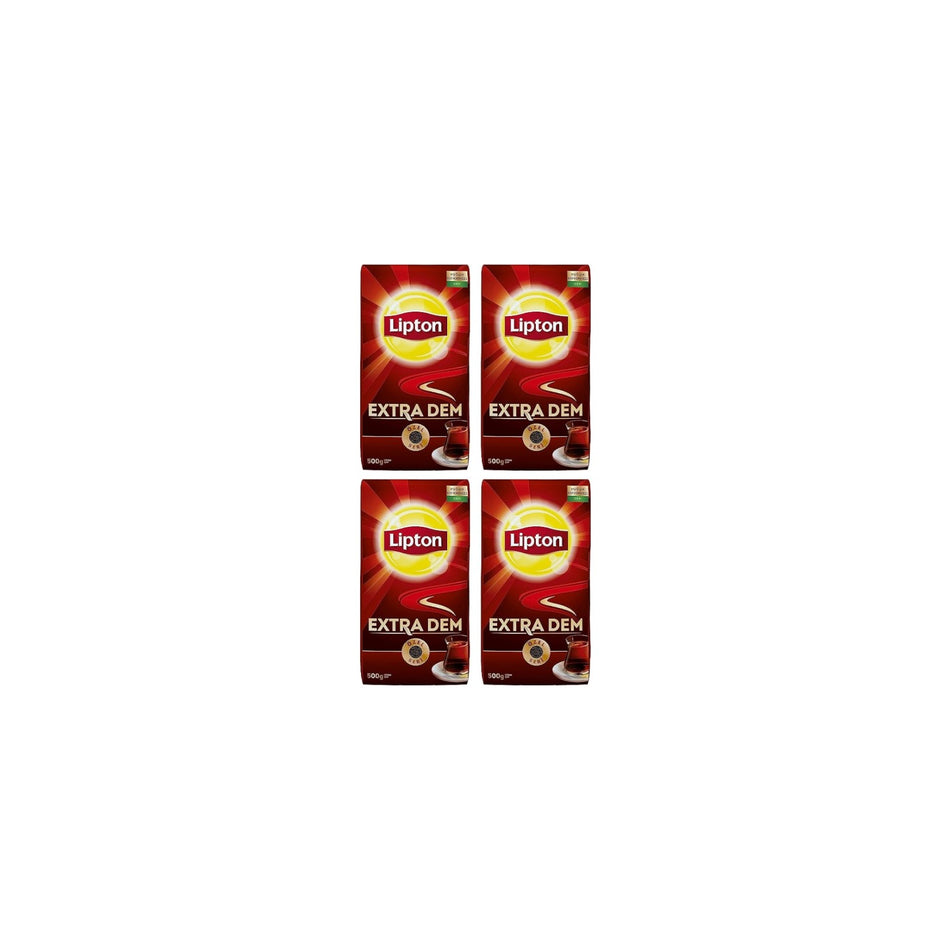 Lipton 500 g x 4 Extra Dem loose leaf tea intense aroma with Taze and Dengeli flavor Sunar