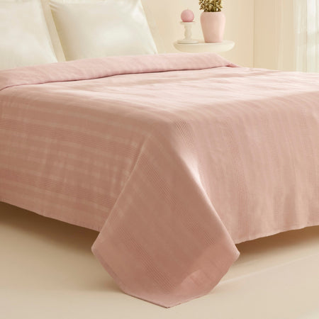 Karaca Home Layna Ecocell Double Single Quilted Blanket Powder Pink - MALLTURK