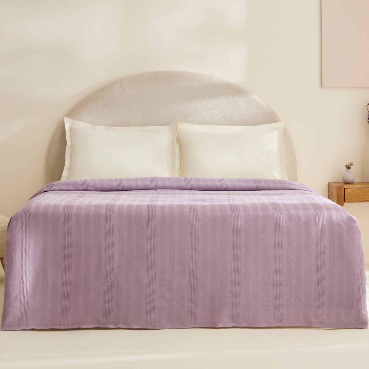 Karaca Home Layna Ecocell Double Single Quilted Blanket Lilac - MALLTURK