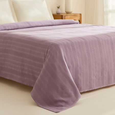 Karaca Home Layna Ecocell Double Single Quilted Blanket Lilac - MALLTURK