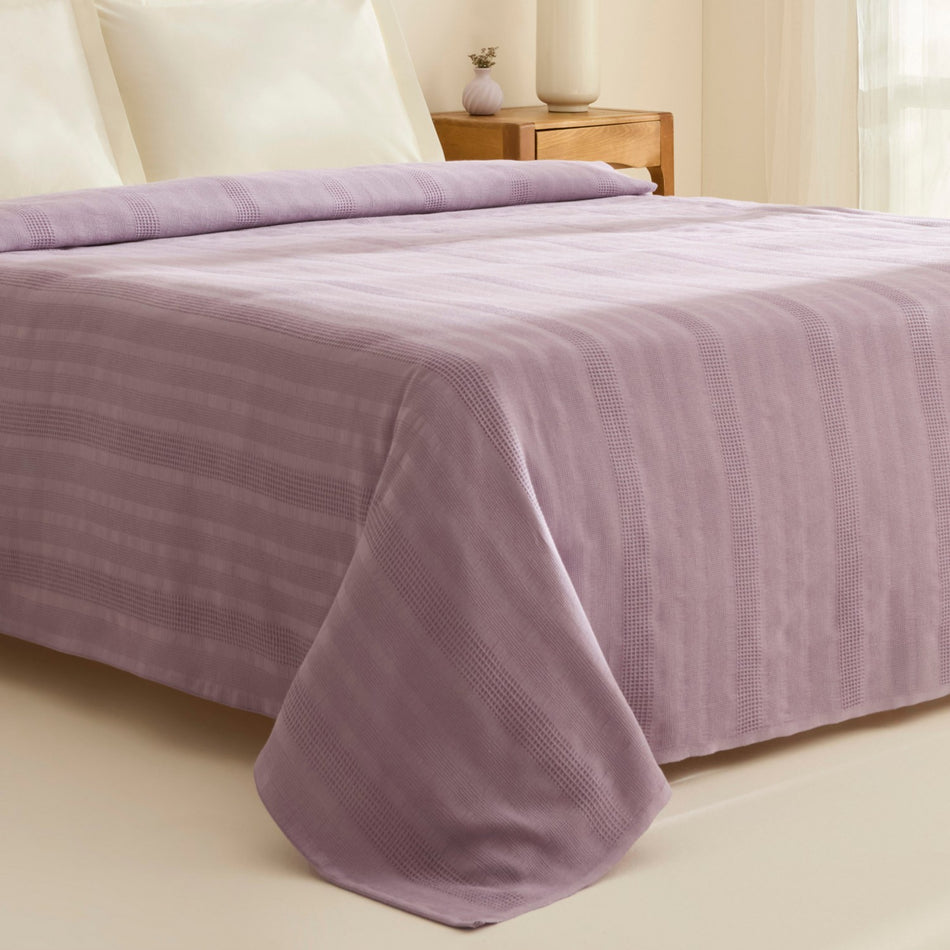Karaca Home Layna Ecocell Double Single Quilted Blanket Lilac - MALLTURK